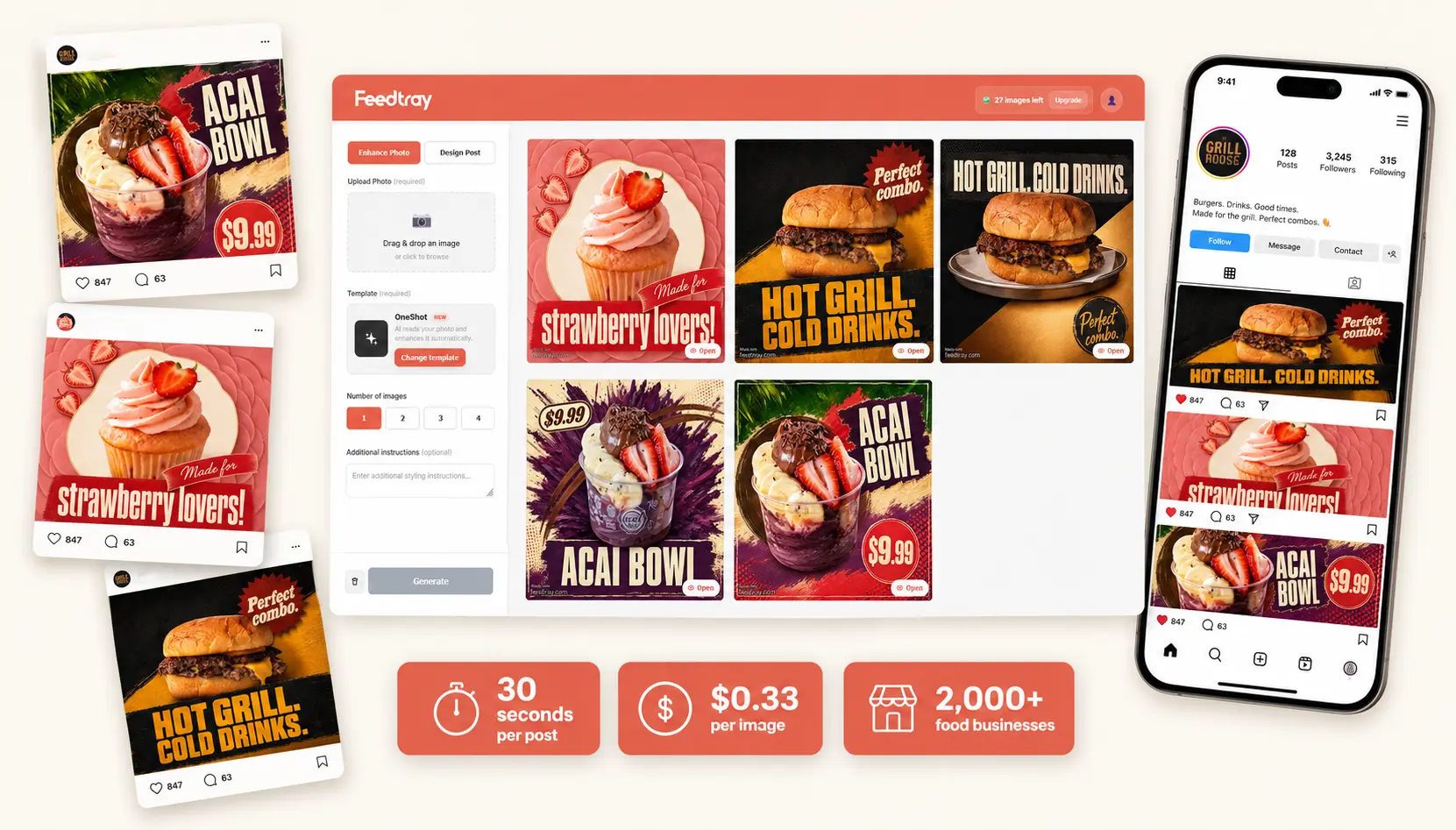 Feedtray transforms your dishes into standout social posts